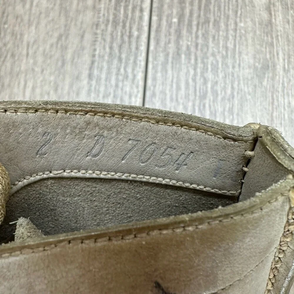 VTG Jumping Jacks Boots Youth Size 2 Moccasin High Top Leather Off White